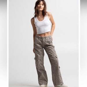 BDG Urban Outfitters y2k cargo swirl print pants size M